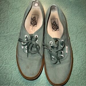 Vans Teal Canvas Sneakers